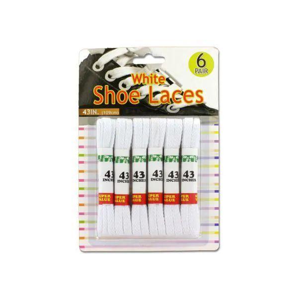 24 Wholesale White Shoe Laces image