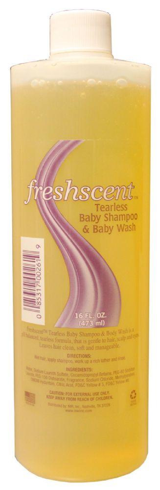 12 Wholesale 16 Oz. Tearless Baby Shampoo & Body Wash image