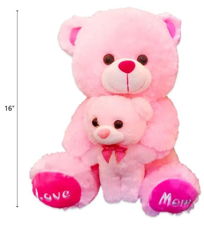 20 Wholesale 16 Inch Pink Mother And Baby Bear image