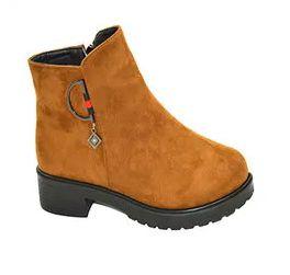 12 Wholesale Women Comfortable Ankle Boots Color Tan Size 5-10 image