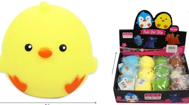 96 Wholesale 3 Inch Animal Squeeze Ball image