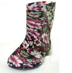 18 Wholesale Kids Flower Entourage Pedal Rainboots image