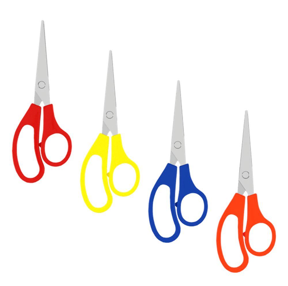 500 Wholesale 5" Scissors point tip Assorted colors - bulk pack image