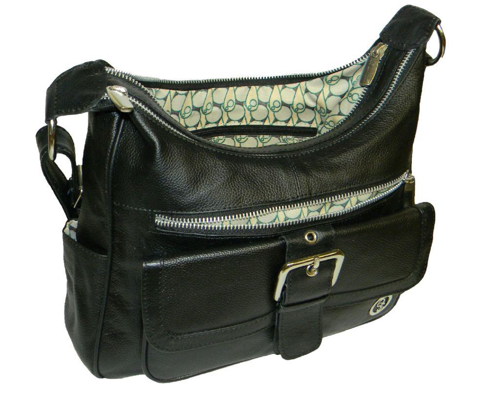 4 Wholesale Women's Purses And Handbags Satchel Tote Shoulder Bag In Black image