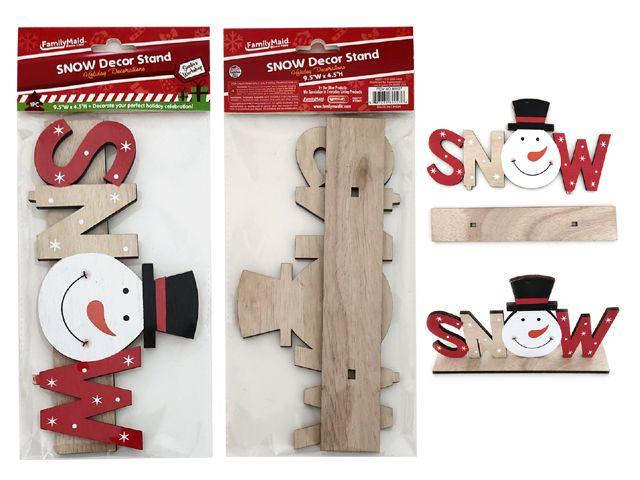 96 Wholesale "snow" Wood Stand Decoration image