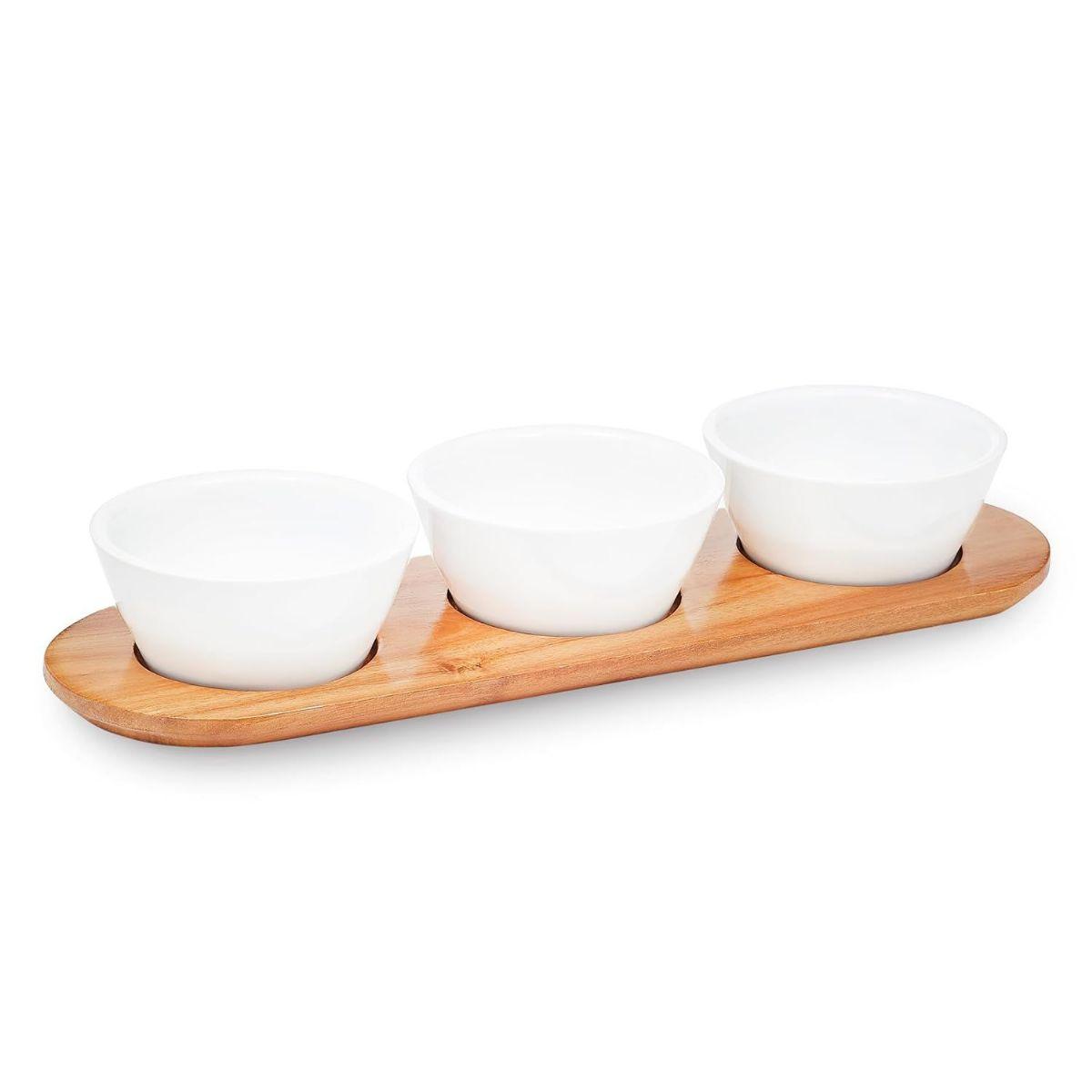 8 Wholesale 4pc Bowls & Wood Stand image