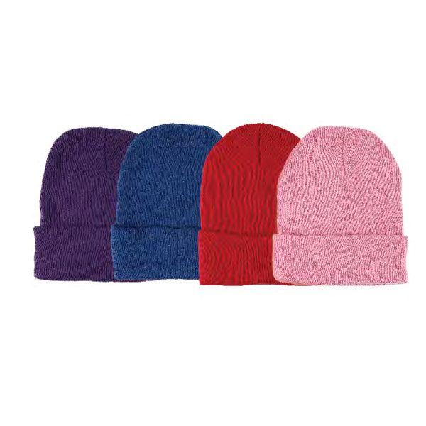 144 Wholesale Lady Woollen Beanie Hat image