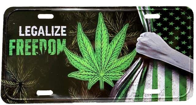 24 Wholesale License Plate Legalize Freedom image