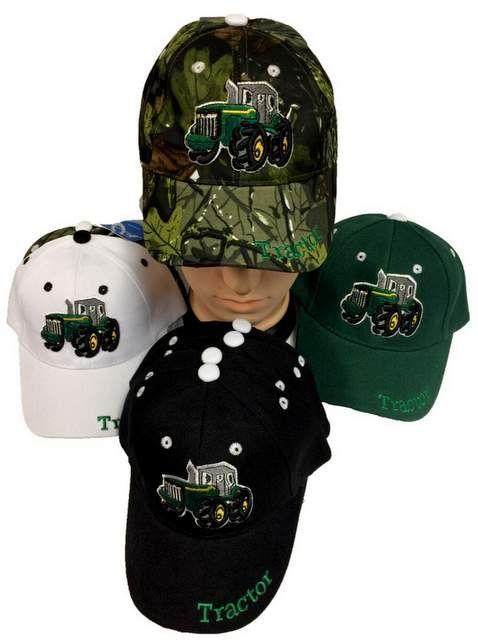24 Wholesale Kids Baseball Hats Caps With Tractor Design - image