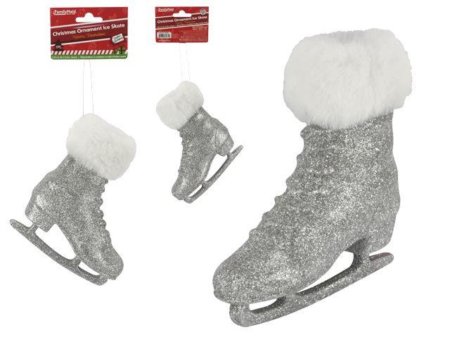 96 Wholesale Ice Skate Christmas Ornament 6.3 Inches X 6.7 Inches image