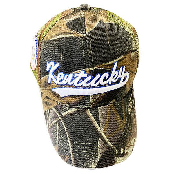 36 Wholesale Kentucky Camo Baseball Hat image