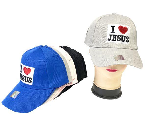 36 Wholesale I Love Jesus Hats Assorted image
