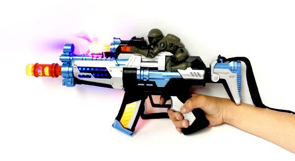 24 Wholesale Mech Light Up Toy Gun image