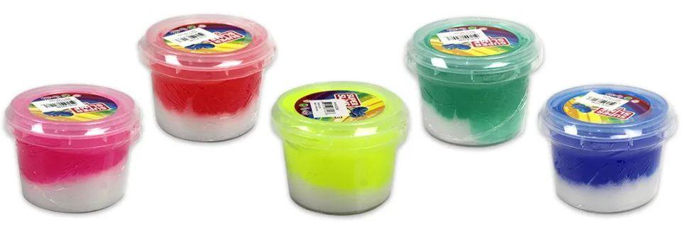 24 Wholesale 3 Inch Super Double Color Slime image