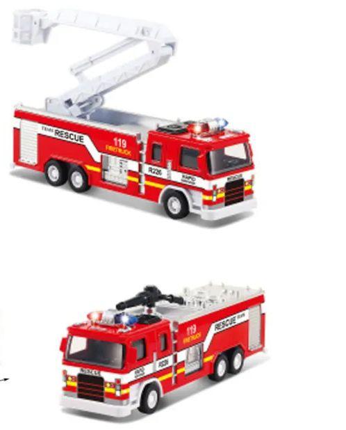 12 Wholesale Die Cast Fire Truck With Light And Sound image