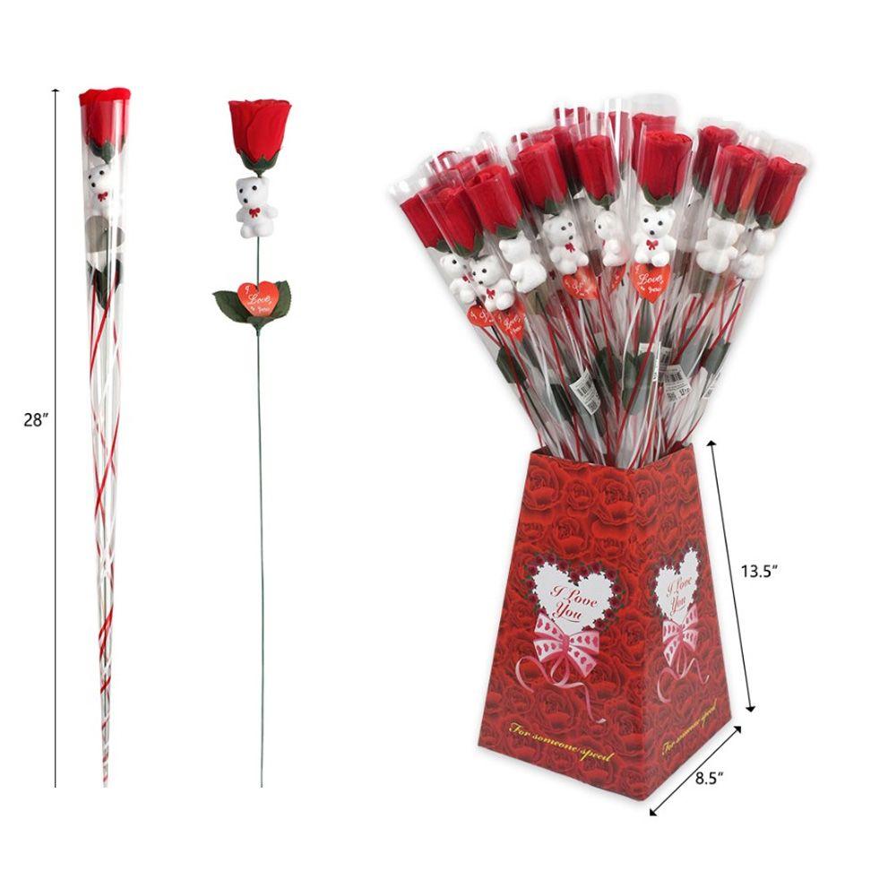 144 Wholesale 28 Inch Single Long Stem Rose image