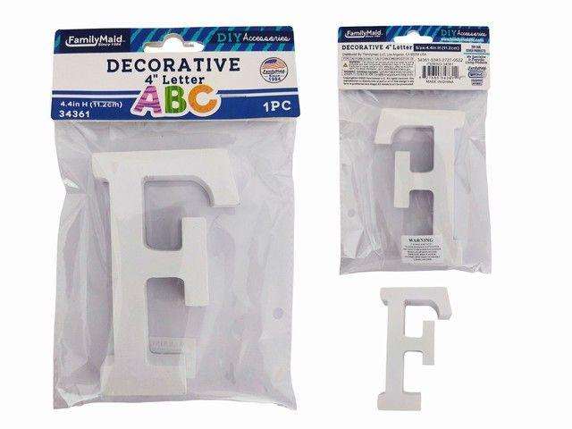 144 Wholesale Craft Decor Letter F image