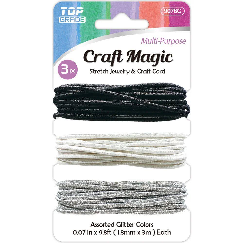24 Wholesale Glitter Stretch Jewelry Cord image