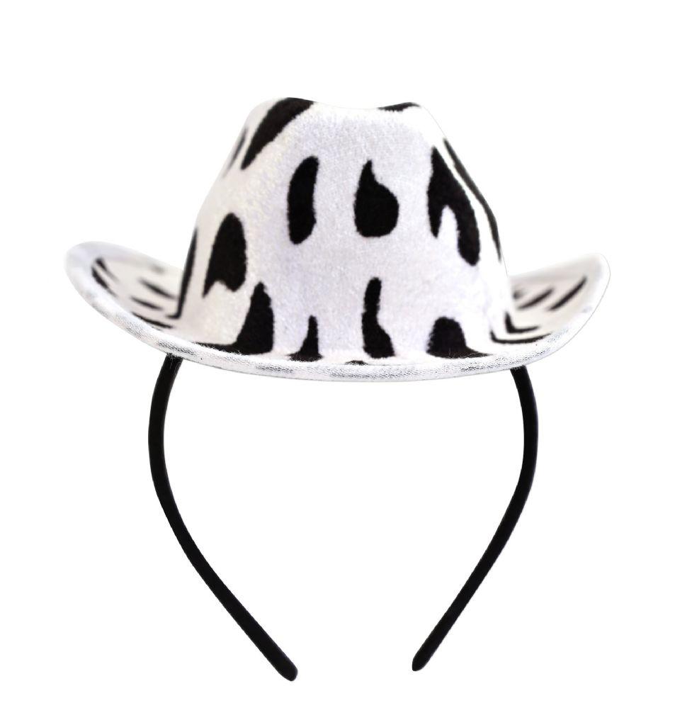 12 Wholesale Cow Print Cowboy Hat Headband image