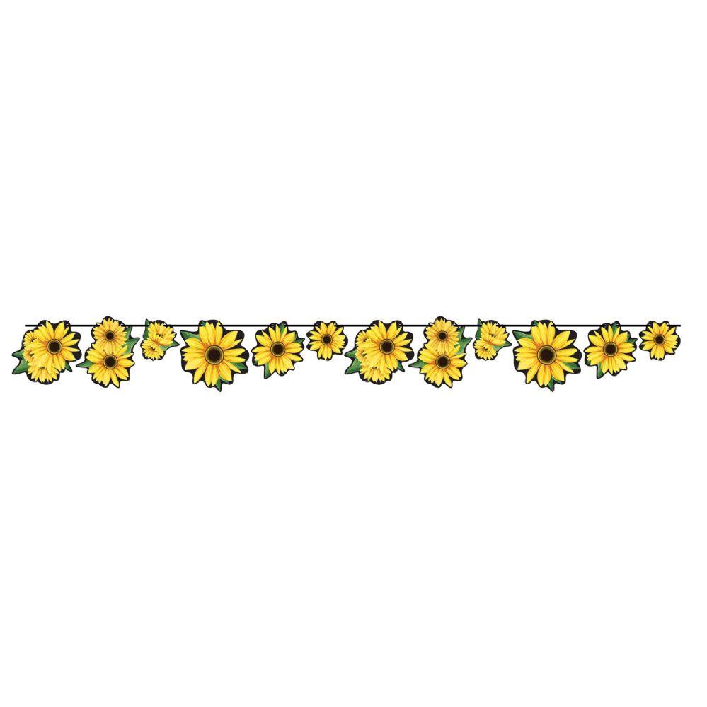 12 Wholesale 12 Sunflower Streamer image