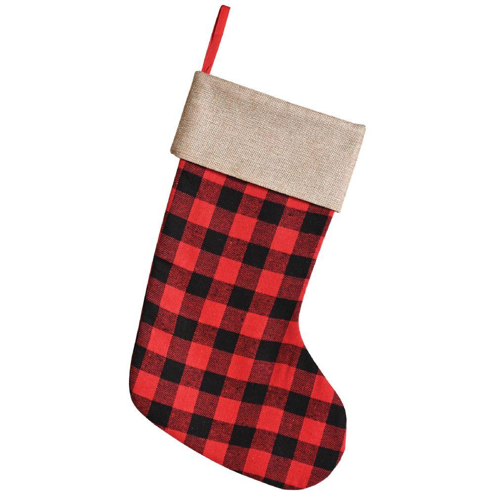 12 Wholesale Plaid Stocking image