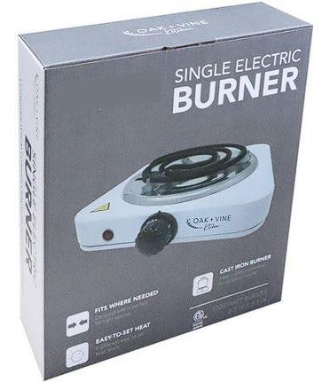10 Wholesale 1700w White Double Burner image
