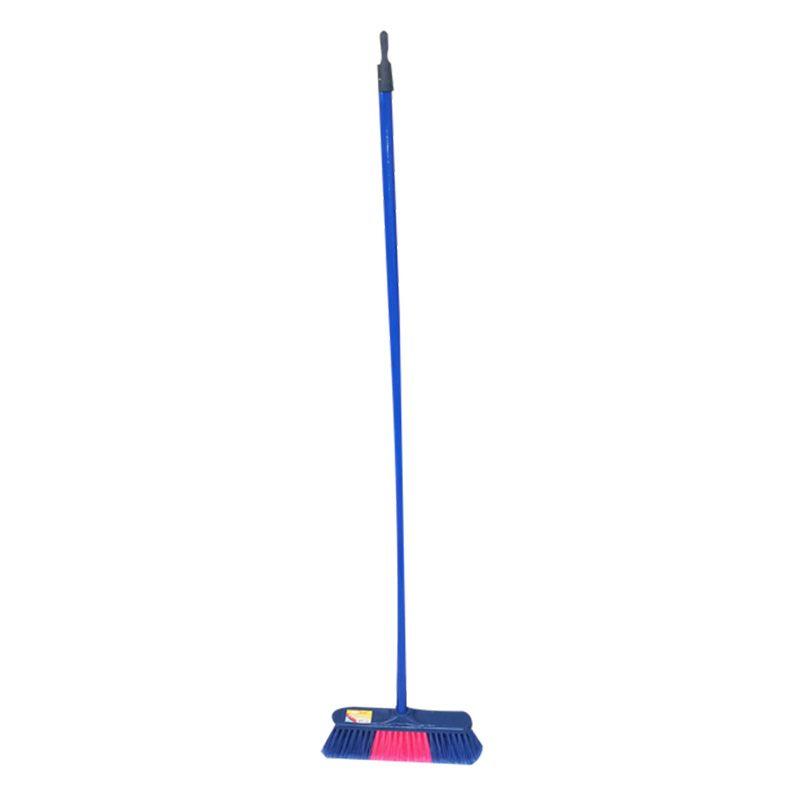 24 Wholesale Heavy 2colr Strat Broom W/pvc Handl image