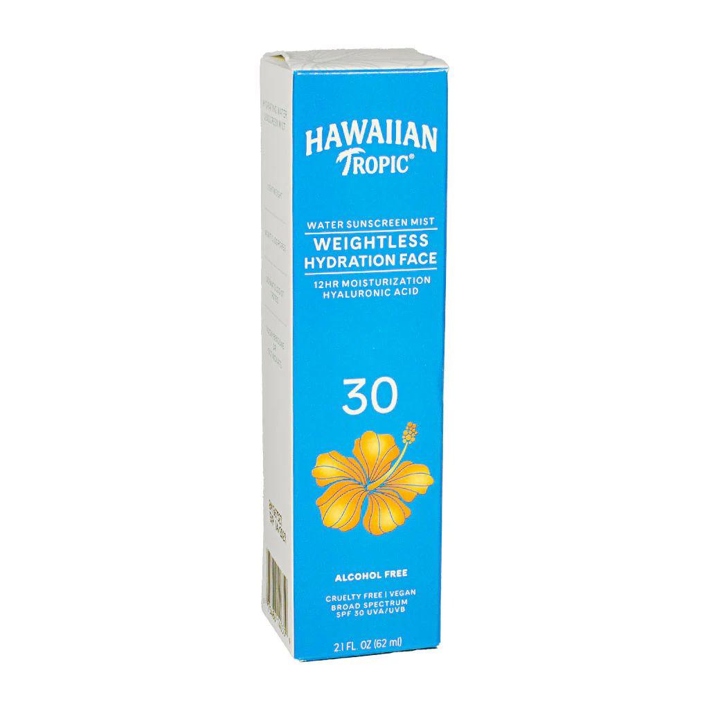 6 Wholesale Hawaiian Tropic Weightless Hydration Face Water Sunscreen Mist  SPF 30  2.1 oz. image