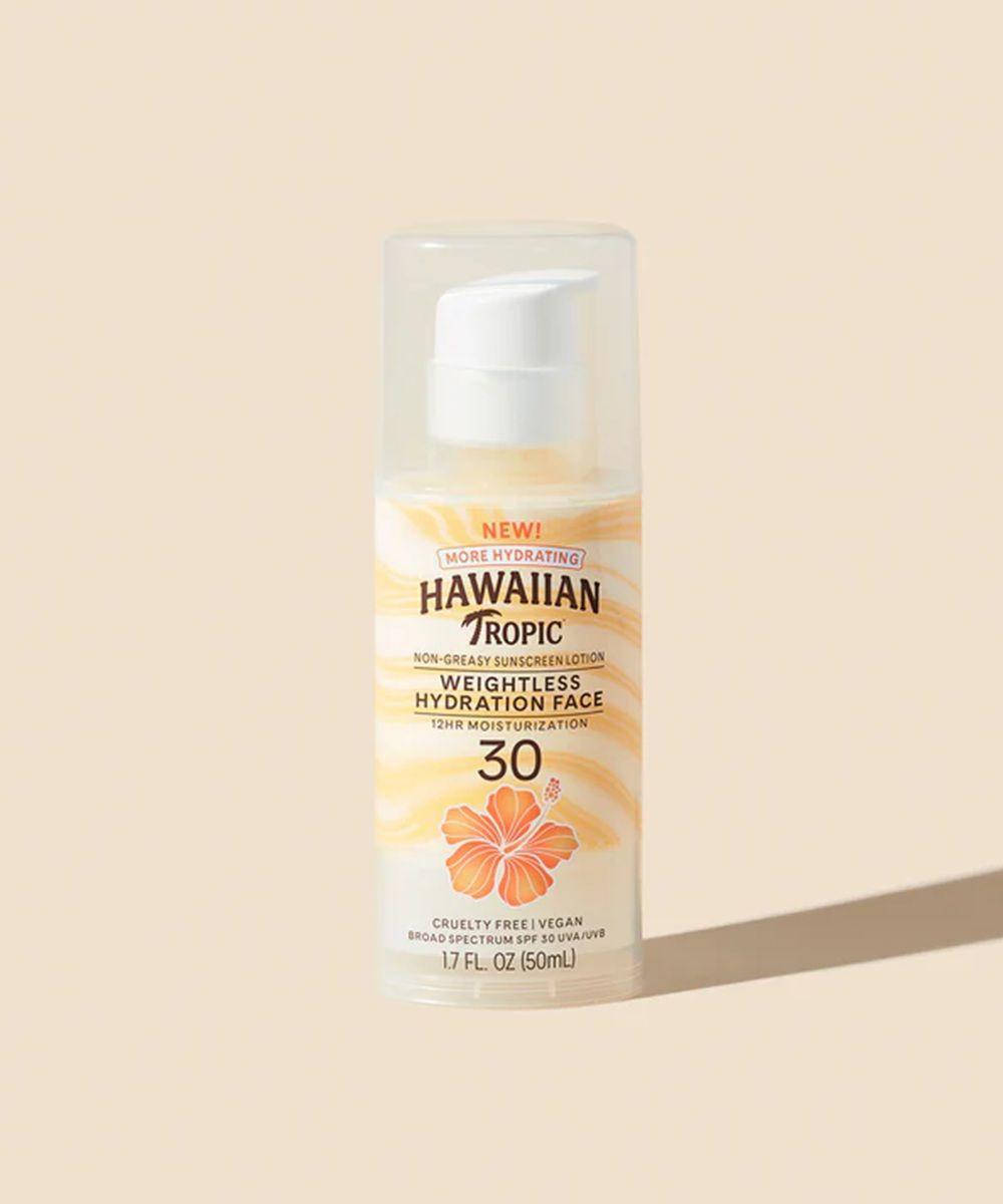6 Wholesale Hawaiian Tropic Weightless Hydration Face Sunscreen Lotion  SPF 30  1.7 oz. image