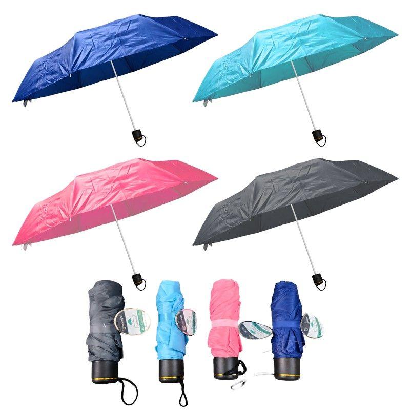48 Wholesale Mini Umbrella Printed Colors Asst image