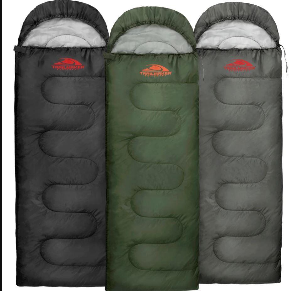 10 Wholesale Waterproof Cold Weather Sleeping Bags (30f/ 0c) 3 Color Assortment image