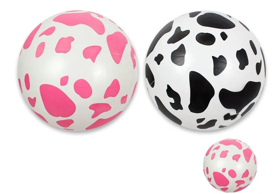 144 Wholesale 16" Cow Spotted Inflatable Ball image