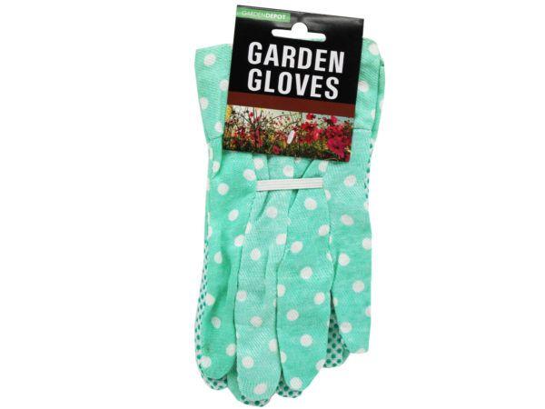 48 Wholesale Assorted Style Garden Glove With Raised Safety Grip Dots image