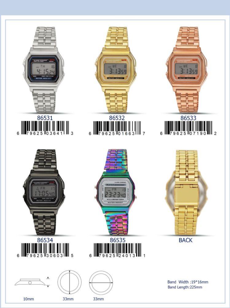 12 Wholesale Digital Watch - 86535 assorted colors image