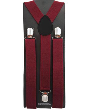 12 Wholesale Burgundy Suspender image