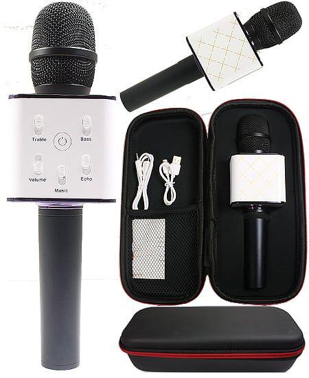 12 Wholesale Phone Accessory Karaoke Microphone Black White image