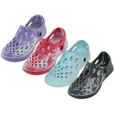 24 Wholesale Women's 2 Tones Soft Eva Sandals 5-10 image