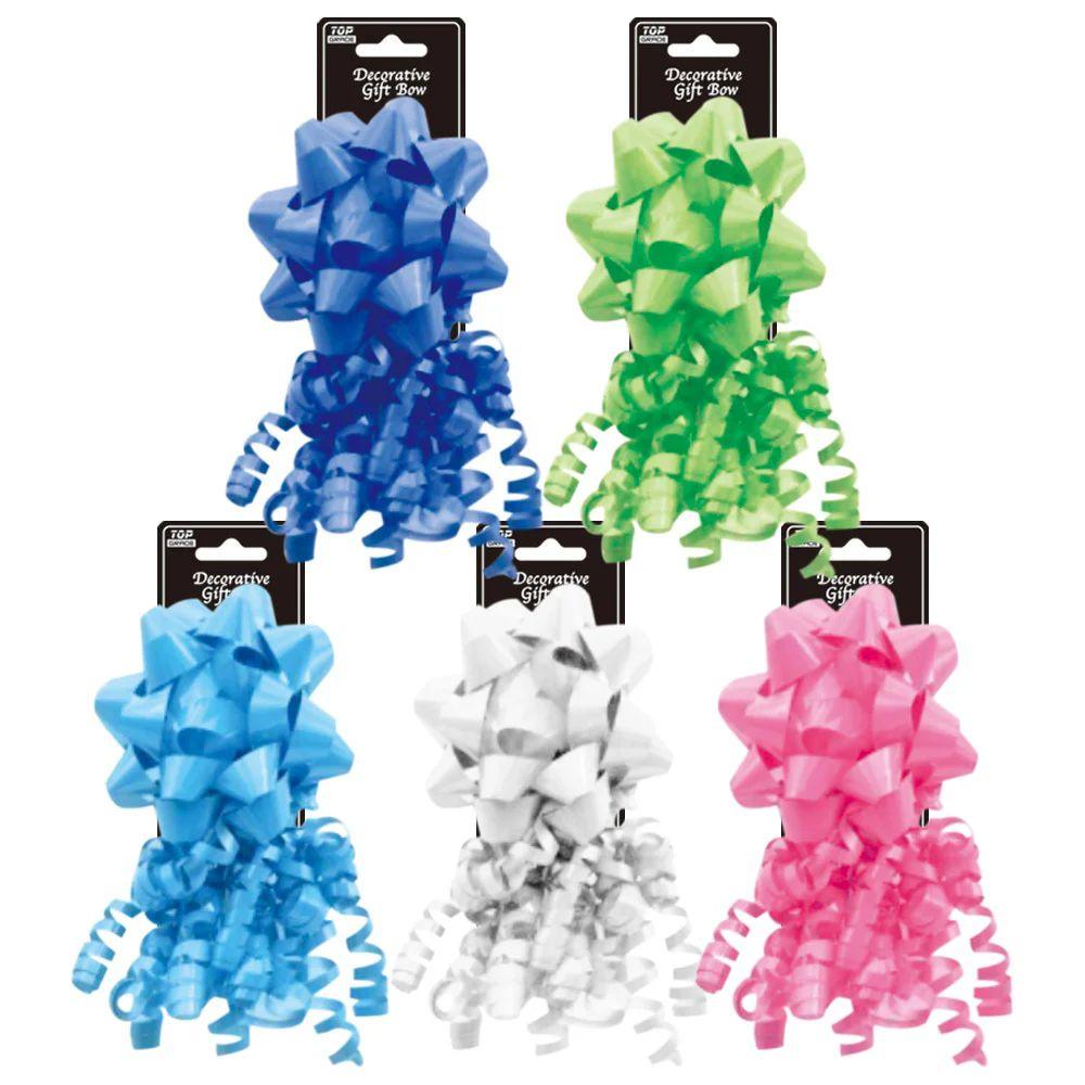 36 Wholesale 4.5 Inches Gift Bow Assorted Colors image