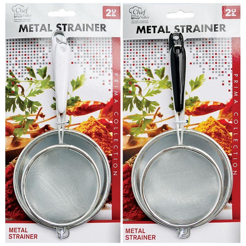 24 Wholesale 2 Piece Metal Strainers image