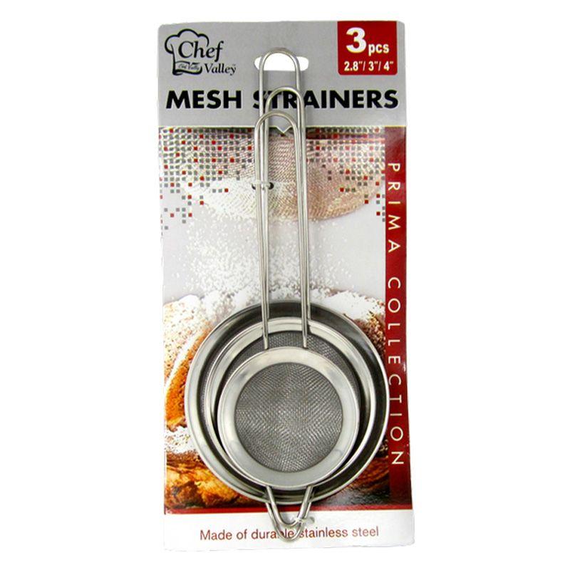 24 Wholesale 3 Piece Metal Strainers image