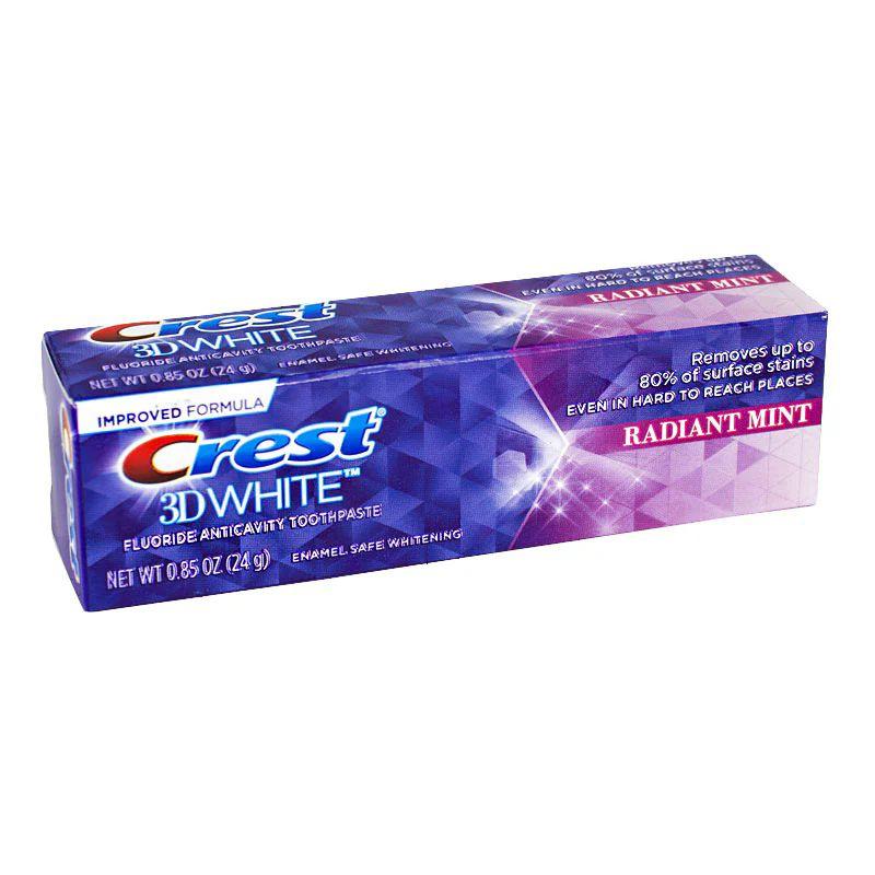 72 Wholesale Crest 3D White Radiant Mint Toothpaste - 0.85 oz. image