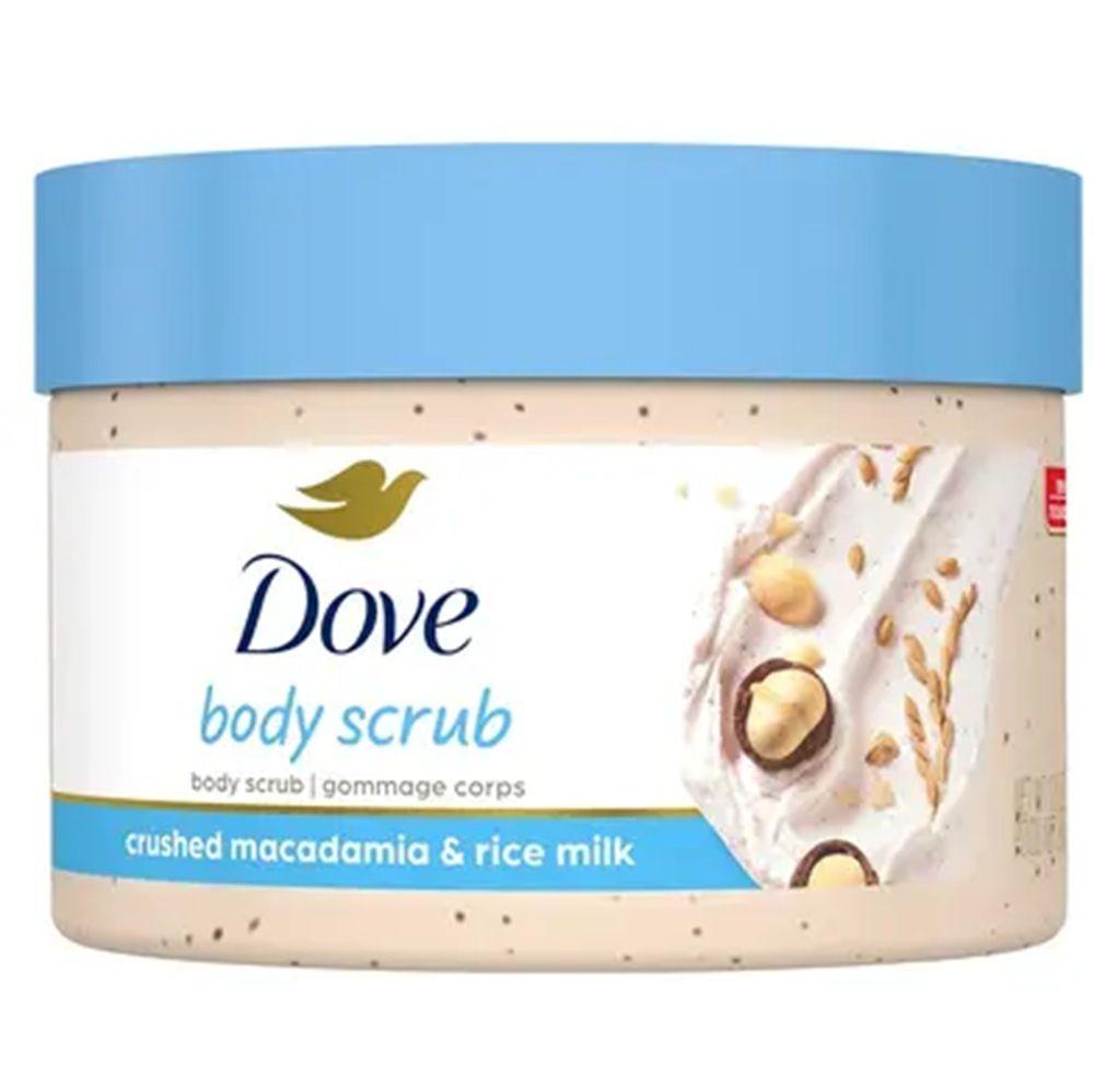 12 Wholesale Dove Body Scrub Crushed Macadamia & Rice Milk - 3.5oz. image