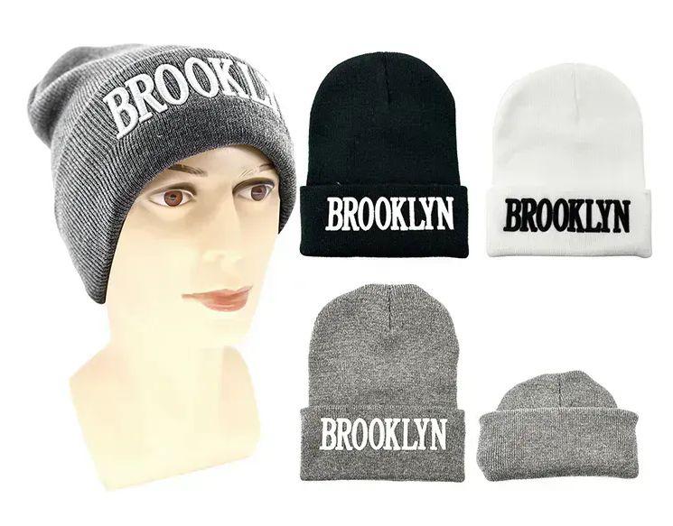 24 Wholesale Unisex Brooklyn Knit Beanie image