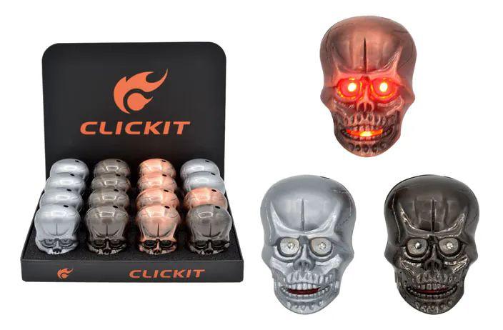 16 Wholesale Skull Lighter With Lights & Sounds image