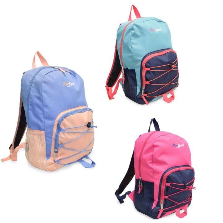 24 Wholesale 17in Pro Sport Backpack 3-Asst Colors C/p 24 image