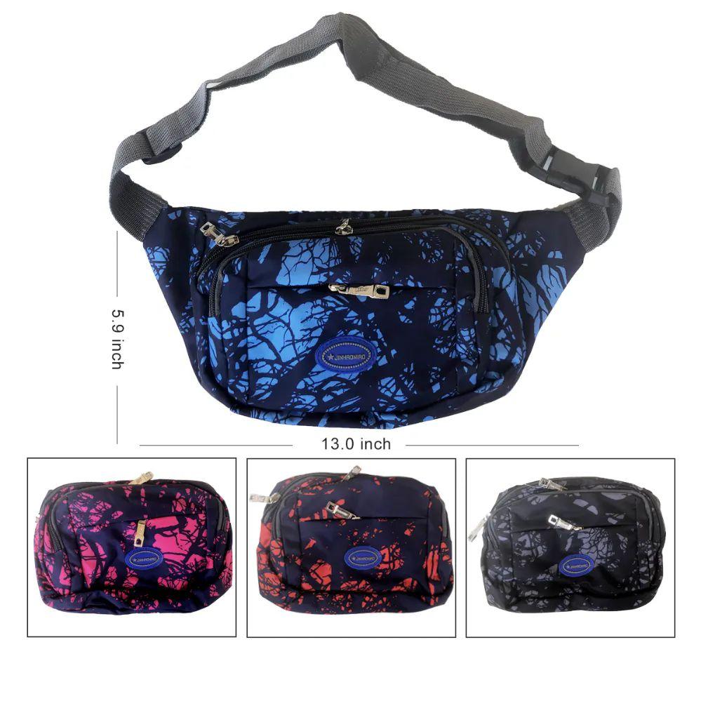 96 Wholesale 6"x13" Waist Bag 4 Color Mix image
