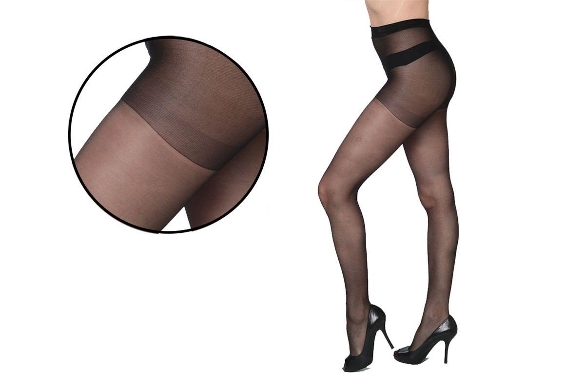 60 Wholesale Adriana Fashion Smooth Satin Finish Sheer Pantyhose Black Queen Plus image