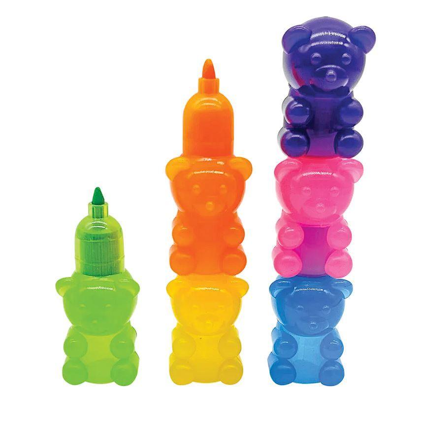 24 Wholesale Gummy Bear Stackable Highlighters image