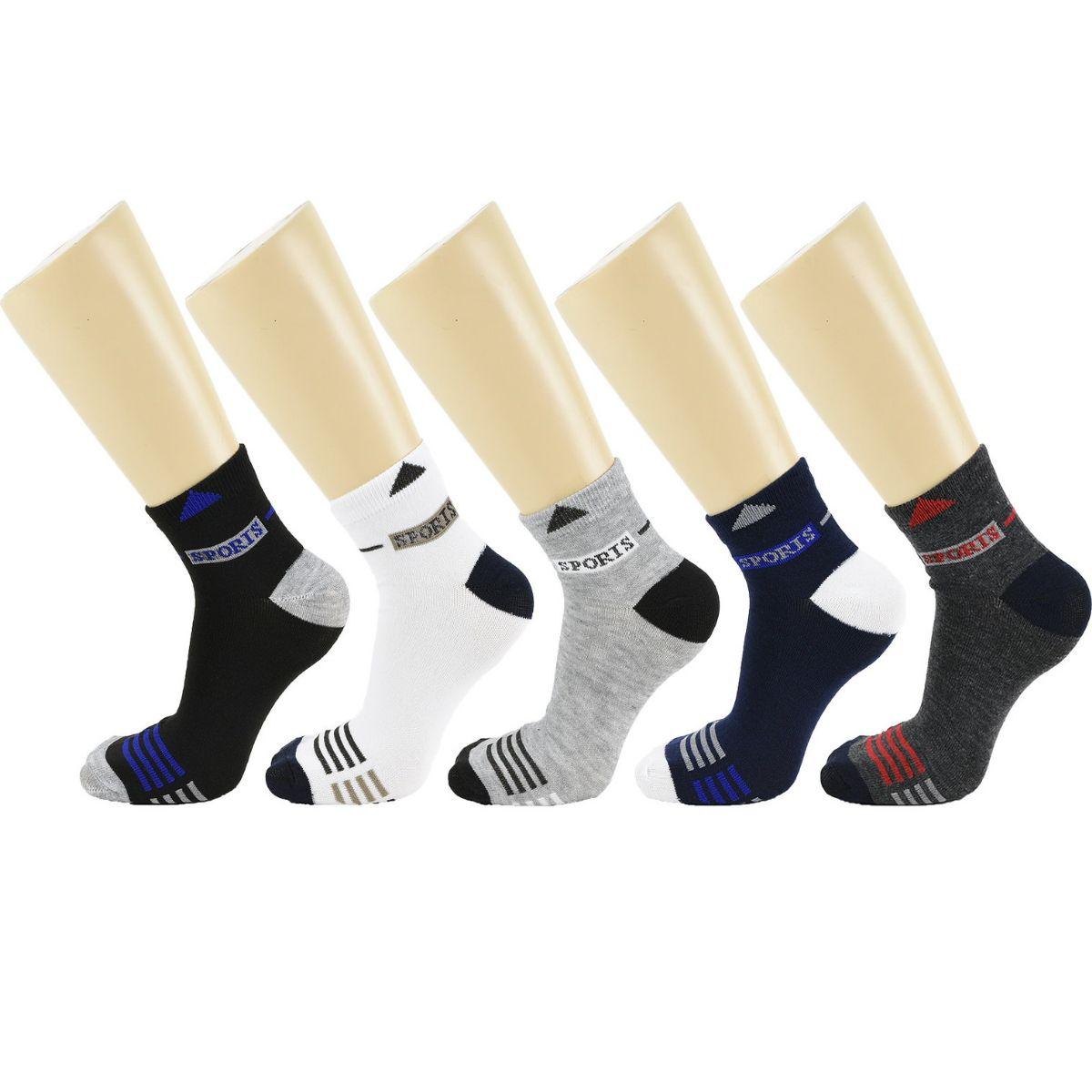 48 Wholesale Ankle Cotton Socks In Assorted Colors/designs 10-13 image