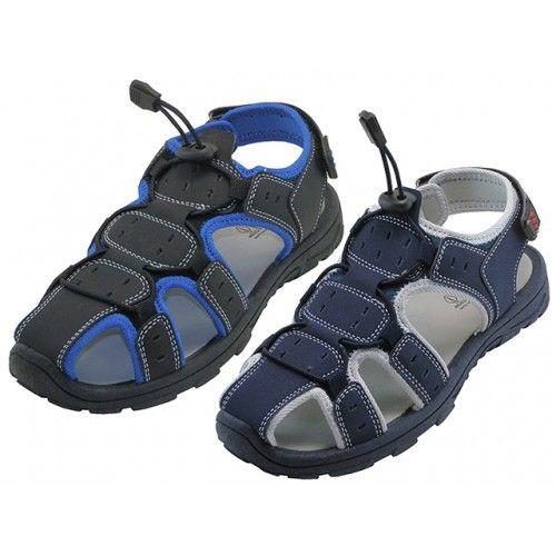 24 Wholesale Youth Back Strap  Touch Closure Sandals image